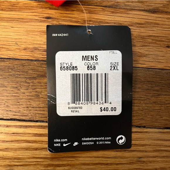 Nike Baseball Washington Nationals Polo Shirt Mens 2XL Red Dri Fit MLB - Picture 2 of 8